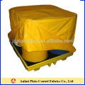 Yellow UV-protection,flame resistant,waterproof pvc tarpaulin cover